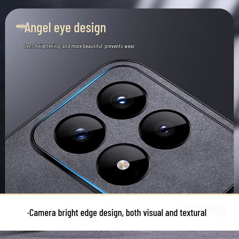 Shangsu Redmi K90 Serie Wildleder-Haptik Handyhülle