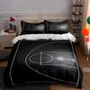 Basketballplatz-Illustration. Bettwäsche Bettbezug-Sets Bettbezüge Kissenbezüge Geschenke (1 * Bettbezug 2 * Kissenbezüge, ohne Bettdecke)