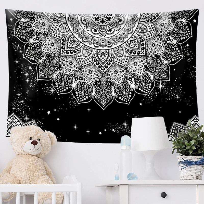 Home Wall Decoration Tapestry Mandala Psychedelic Array Hanging Cloth Office Living Room Tapestry