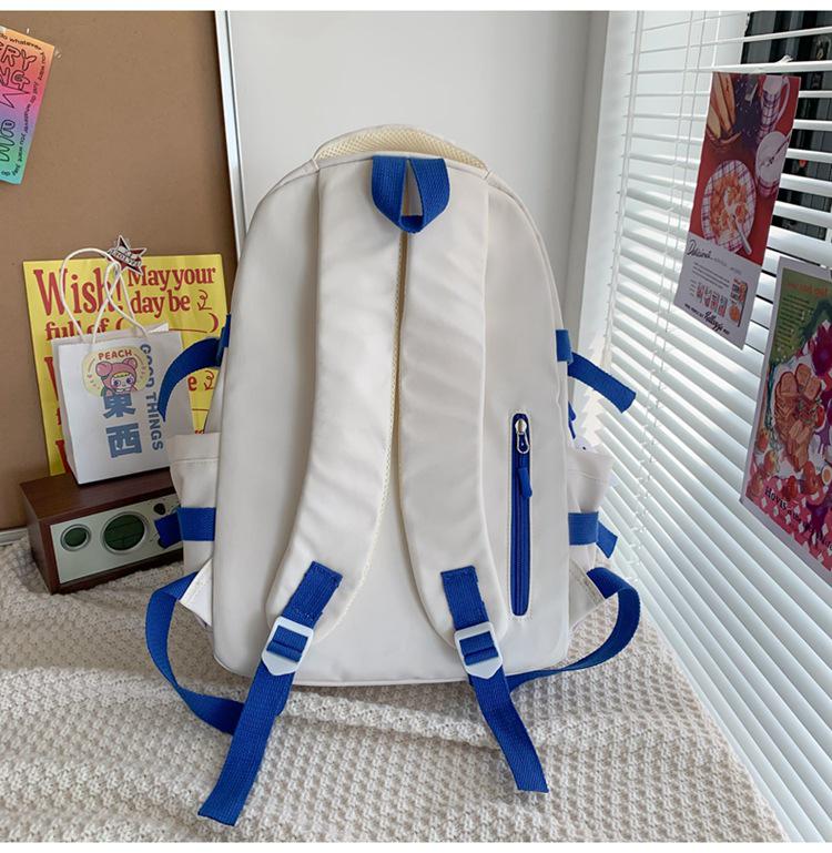 Korean & Japanese Style Versatile Nylon Backpack, Large Capacity College & Middle School Bookbag for Women