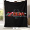 Retro Z-Zelda Cartoon Link Games Flannel Blanket,Ultra Soft Warm Plush Throw for Home Bedroom Bed Sofa Cover Camping Picnic kid