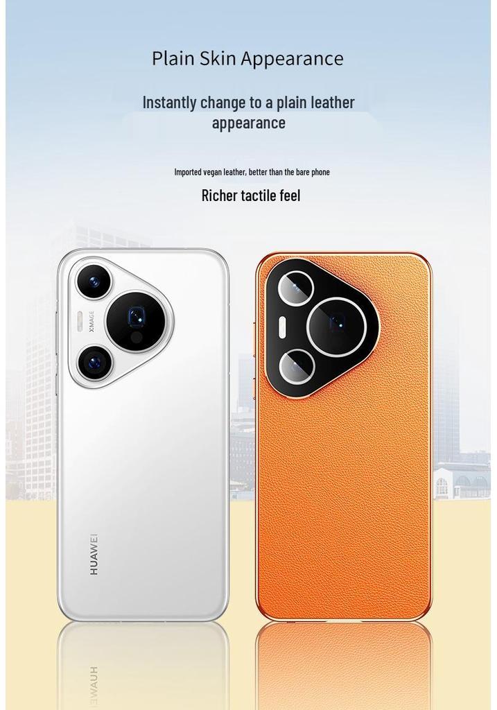Huawei P70 Pro+ Case: Curved Screen Leather, Double-Sided, Full Lens Coverage, Magnetic Buckle, Dustproof, Drop-Proof