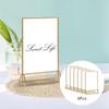 6Pcs Acrylic Sign Holder Stand Poster Home Meetings Table Menu 7