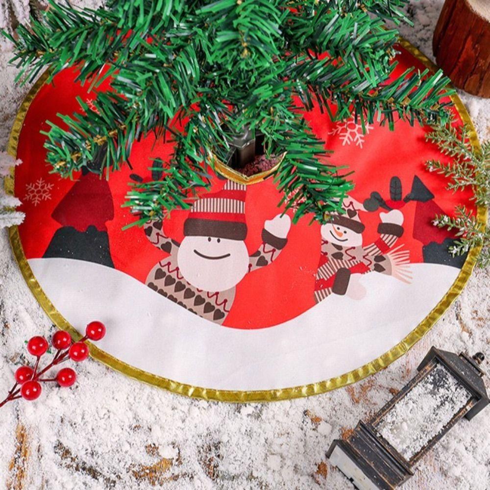 

Cartoon Tree Surround Base Set Santa Claus Merry Christmas Decorations Christmas Tree Skirt Home
