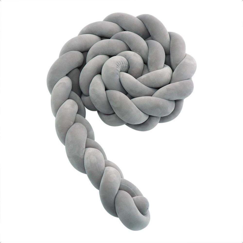 3 Stränge geknoteter geflochtener Streifen für Kinderzimmer, Mutter- und Säuglingsqualität, Krippenschutz, Antikollisionsstreifen, Sicherheitszaun