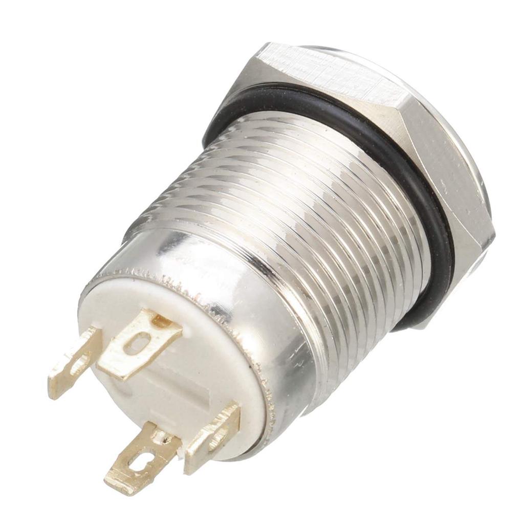 perfk Momentary Pushbutton Switches 12V Waterproof Cars Engine Start Push Button Switch for Marine
