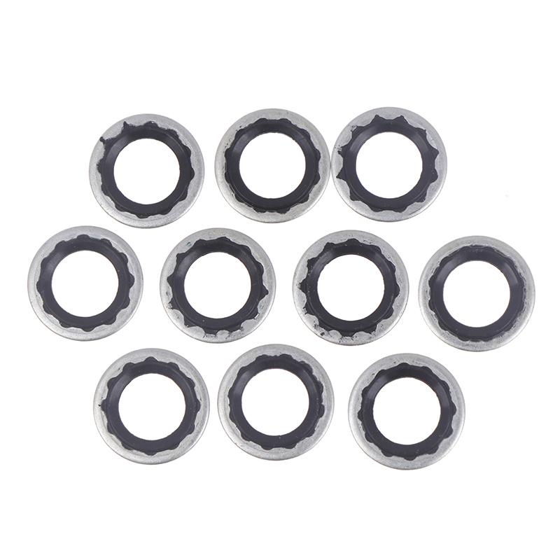 10Pcs Air Conditioning Sealing Gasket For Car A/C System Expansion Valve Gasket Accessories
