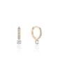 Lloyd Point Tennis 10K Gold One-Touch Ring Earrings Lotp2011T