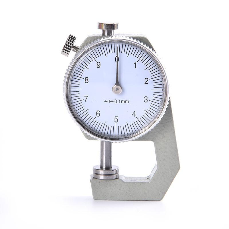 Leather Thickness Gauge Measuring Tools 0-10mm/0.1mm Dial Paper Meter Tester For Hollow Pipe Or Circular Tube Caliper Aluminum