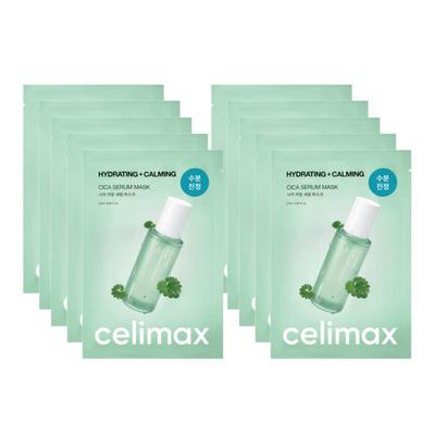 The Real Cica Calming Serum Mask Soothing Hydrating Sheet Mask 27ml X 10pcs