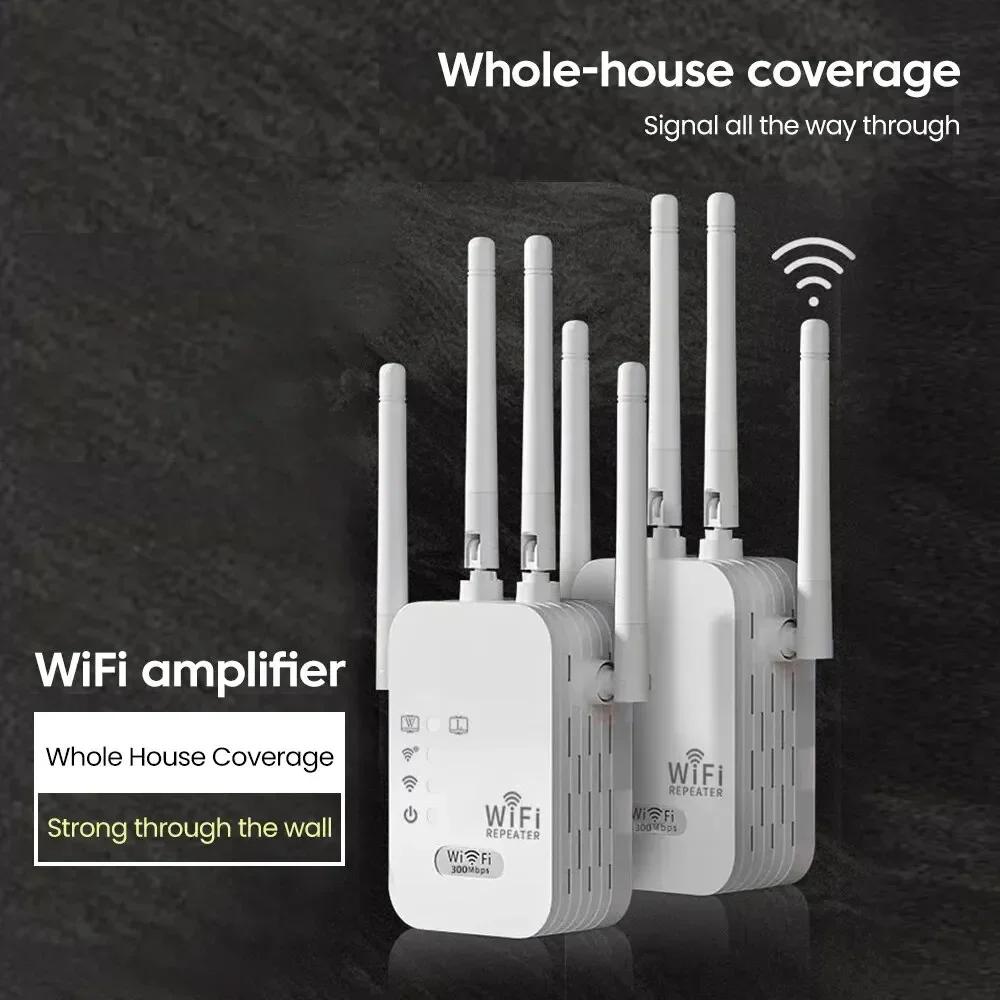 WALRAM 300Mbps WiFi Repeater 80211N 24G Signal Booster Long Range Wireless Extender Amplifier