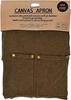 Maruwa Trading Canvas Apron Gray W67 D80 H0 Size Approx. 4008703-01