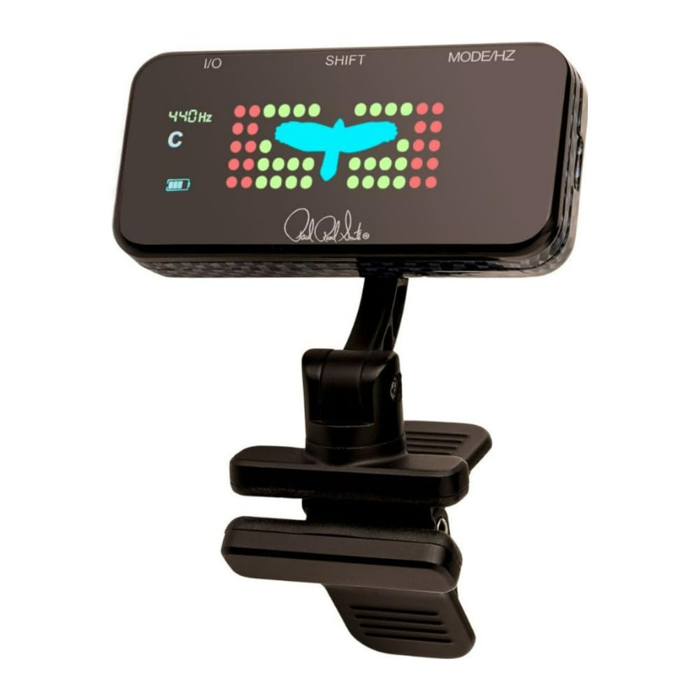 

PRS Headstock Tuner Tuner for and USB Paul Reed Smith Clip-on Guitar, Bass, Ukulele, Charging,