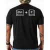 Copy Paste Ctrl C Ctrl V Dad Son Happy Father's Day Family Men's T-shirt Back Print Good Items for Gifting