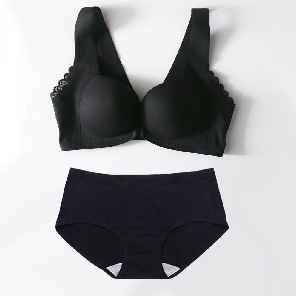 Japanese Light Cotton Seamless Front Buckle Bra - Thin, No Steel Ring, for Small Busts