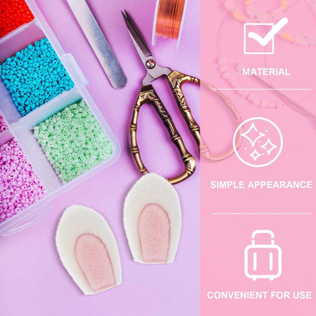 Iplusmile Parti Orecchie da Coniglio, Set da 10 Pezzi (5 coppie), 11,5 cm, Orecchie da Coniglio Soffici per Peluche, Cosplay, Cerchietti, Copricapi, Fermagli per Capelli, Componenti,