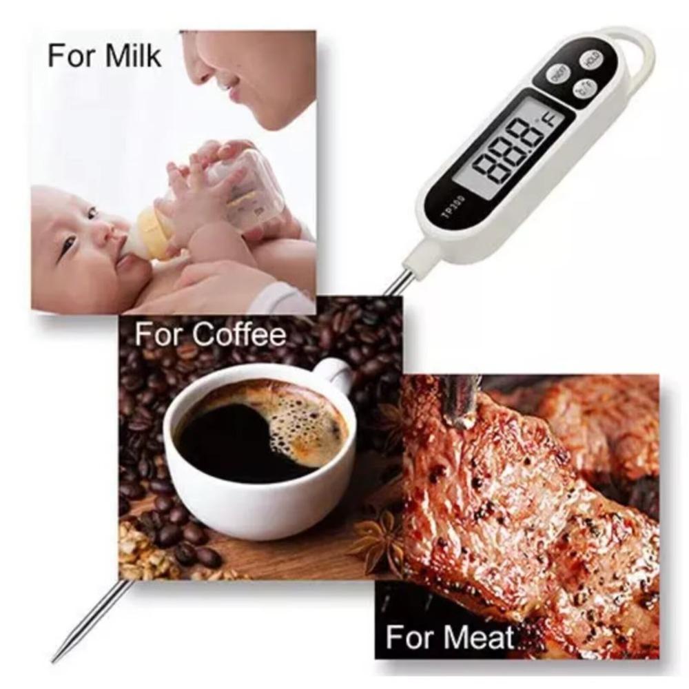 Food Thermometer Cooked Foods Monitor Portable Digital Kitchen Thermometers Cooking Meat Probe Tools Household Oven Measure Tool