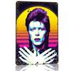 David Bowie Retro Art D Texture Printed Poster Custom Vintage Metal Tin Plate Sign for Wall Art Gaming Decoration Room House