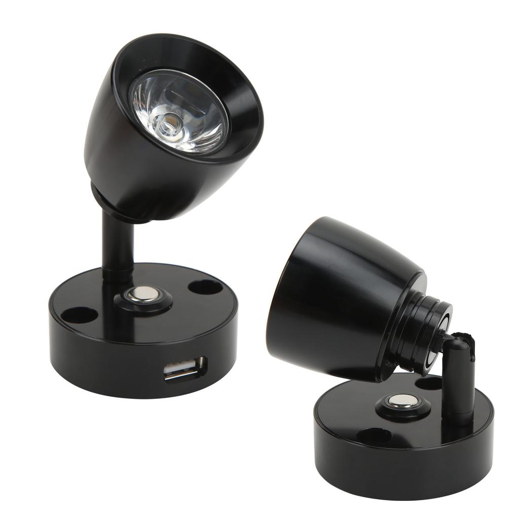RV LED Rding Light Press Dimming   USB Port Wall Mount Car Interior Light for     Boat