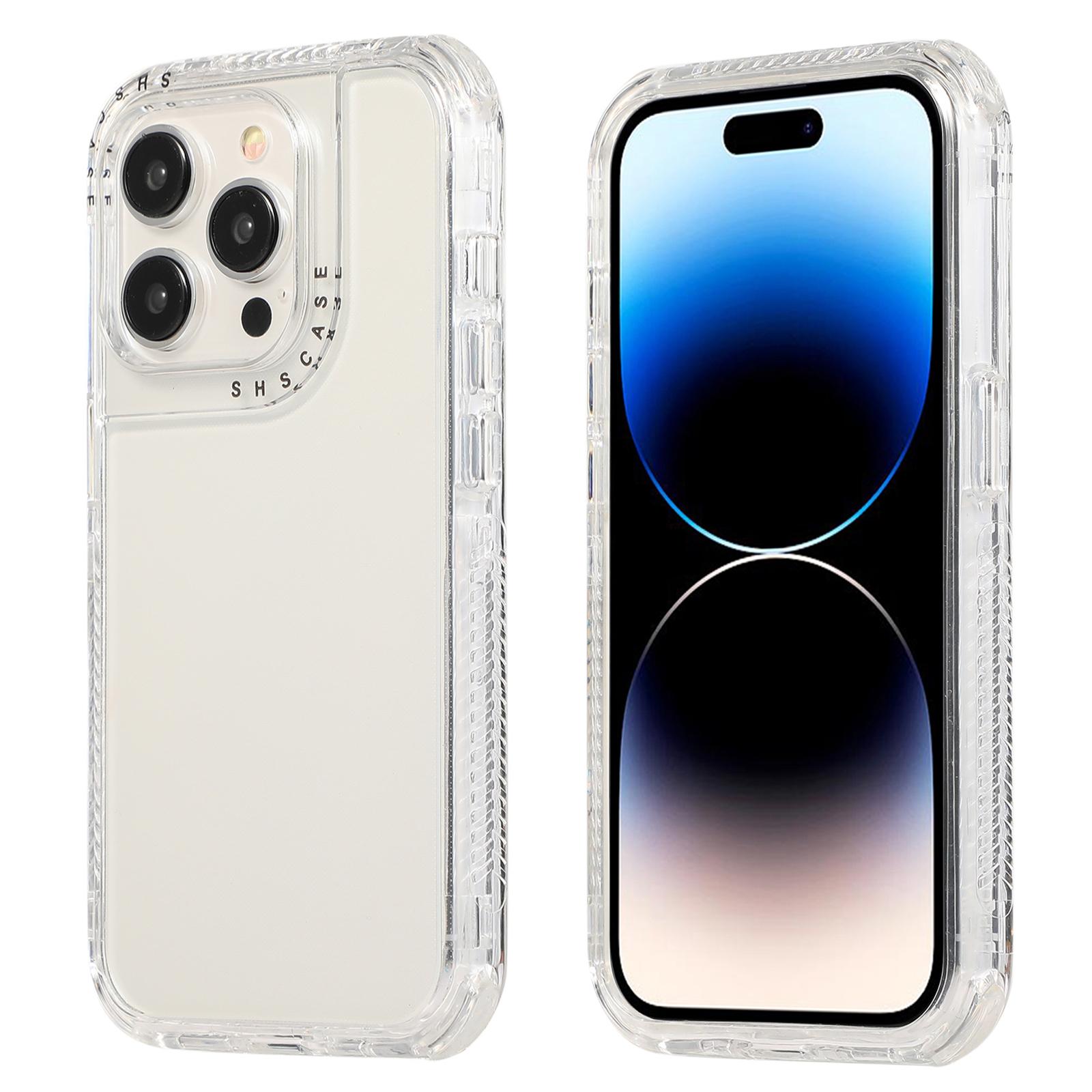 

For iPhone 16 Pro Case Corners Impact Protection PC+TPU Clear Phone Cover Transparent