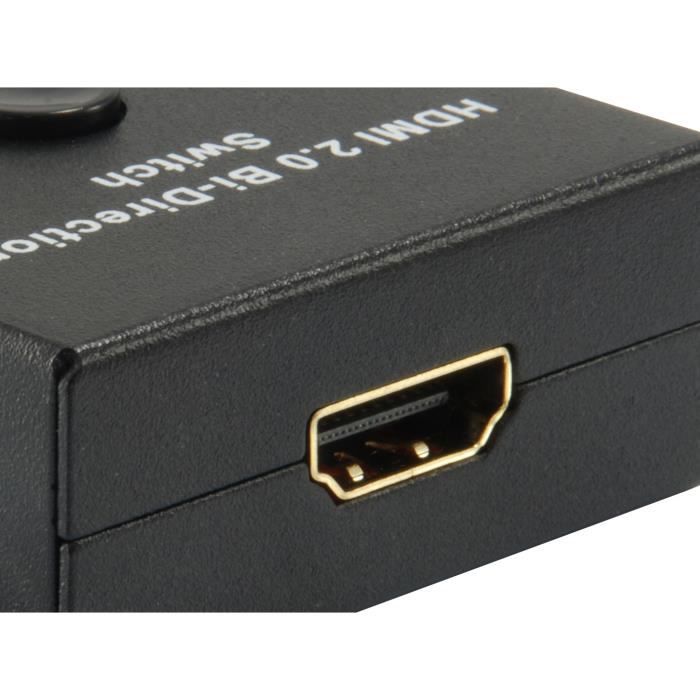 Périphérique vidéo - equip - 332723 - 2 x hdmi - couleur noire - port vidéo hdmi