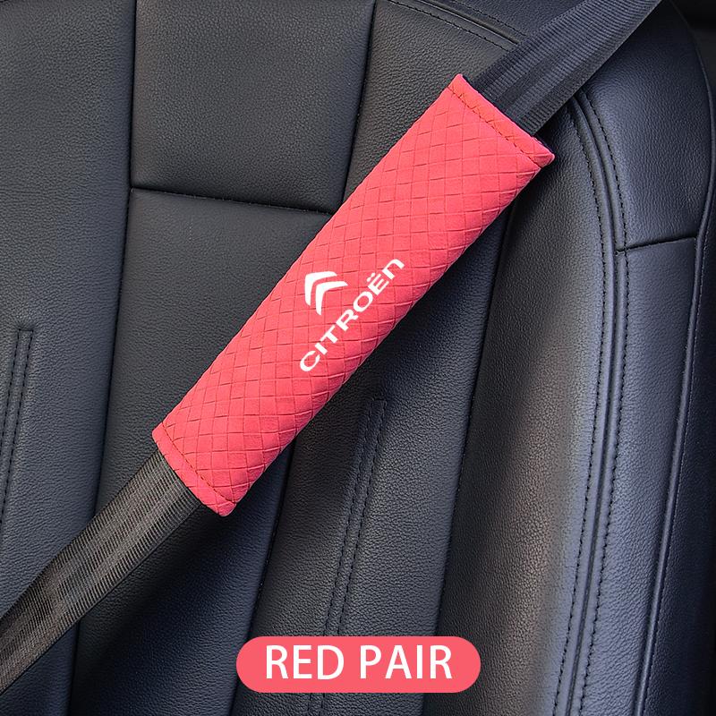 

Car Badge Seat Belt Shoulder Cover Protection Seatbelt Padding For Citroen C8 DS3 C6 C3 Vts C4 Saxo C4L C5 C2 C1 Xsara C3-XR