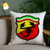 A-Abarth Scorpion Pillow Case Home Dorm Chair Back Short Plush Double-Sided Printing Office Nap Time Cushion Cover