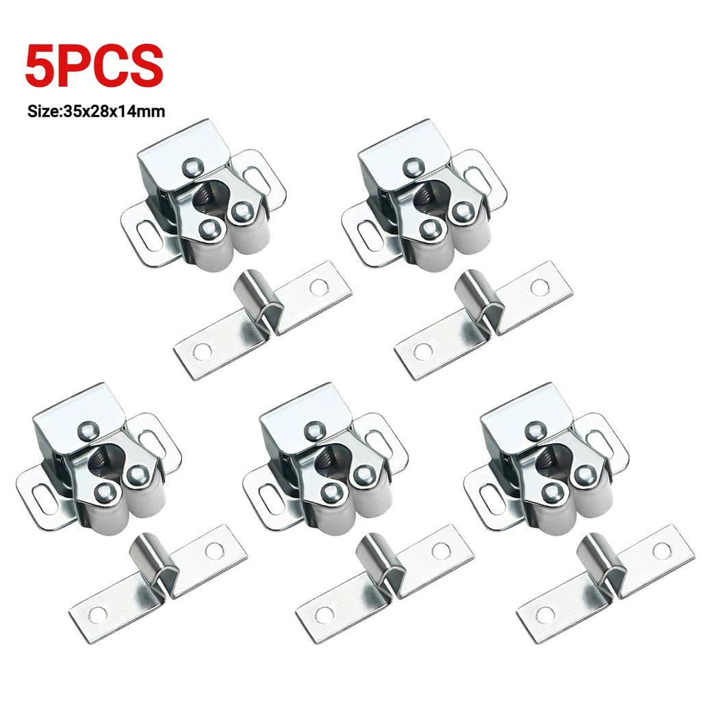5/3/2/1PCS Door Stop Closer Stoppers Damper Buffer Magnet Cabinet Catches For Wardrobe Hardware Furniture Fittings Accessories