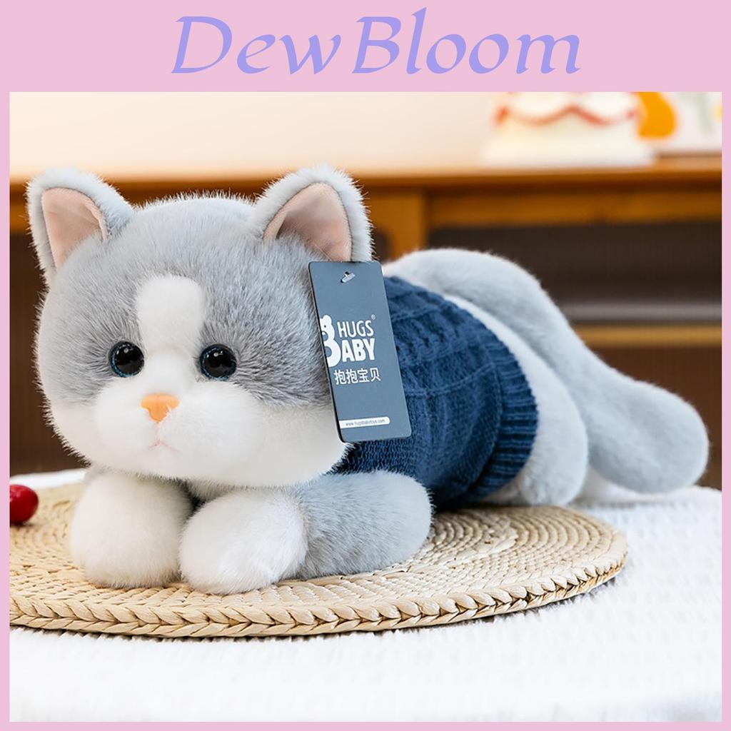 Warm Cat Plush Toy With Sweater For Kids And Adults
