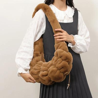 Borse a tracolla in pelliccia sintetica morbida per donna 2024 Borse alla moda coreana firmate invernali Nuove tendenze Borsa a tracolla calda