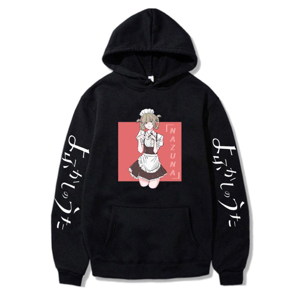 NAZUNA Anime Pullover Hoodie: Autumn/Winter Cartoon Style - Plus Size Trendy European/American Design
