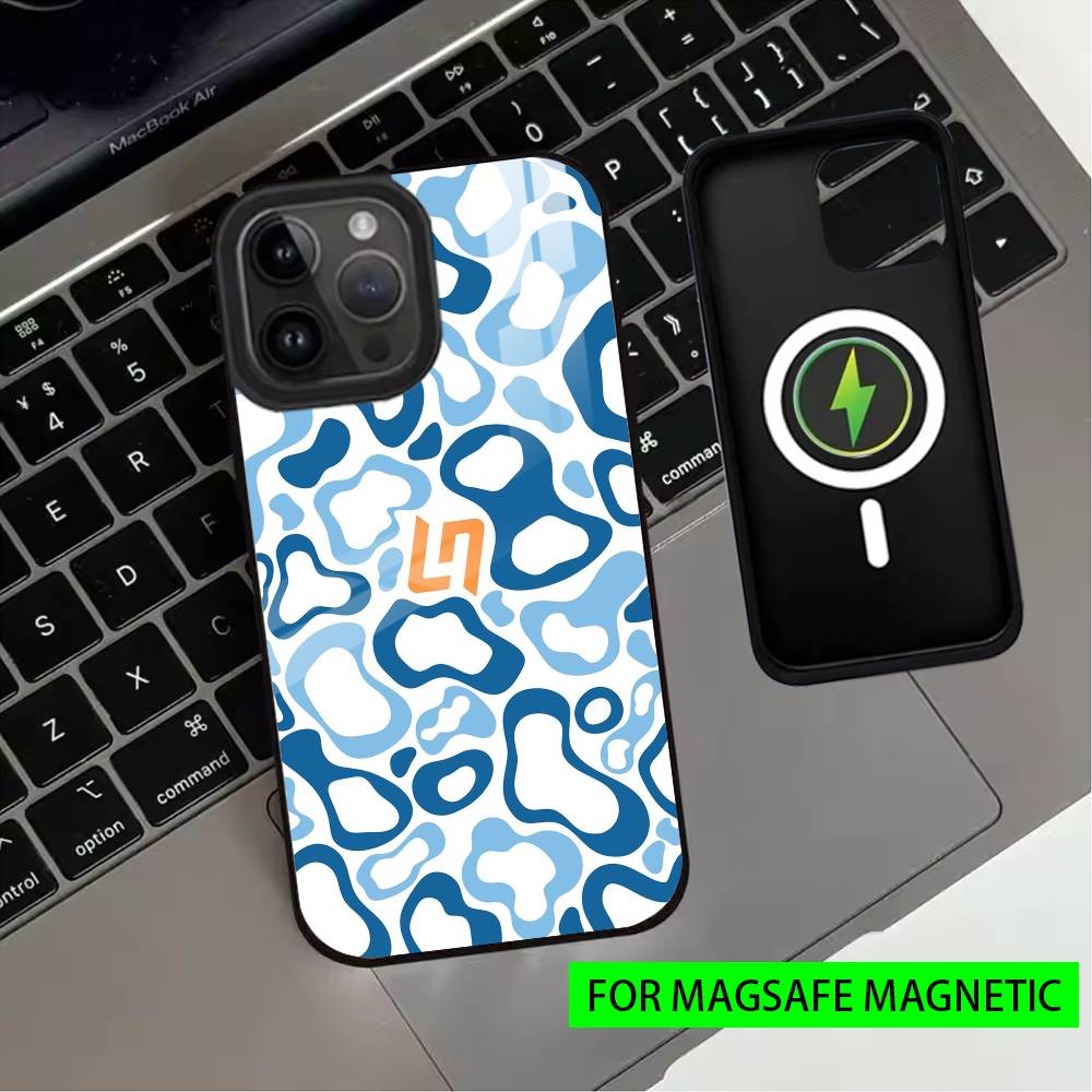 L-Lando H-Helmet Pattern Norris Phone Case For iPhone17,16,15,14,13,12,11 Plus,Pro Magnetic with Magsafe Wireless Charging