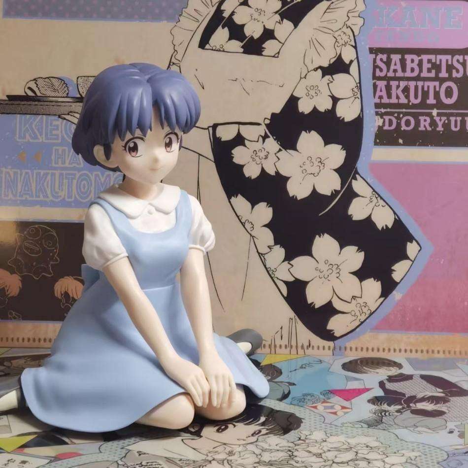 In Stock 10CM Anime Ranma 1/2 Relax Time Shampoo Tendou Akane Action Figurine Ranma PVC Figure Model Collector Figurine Toy Gif