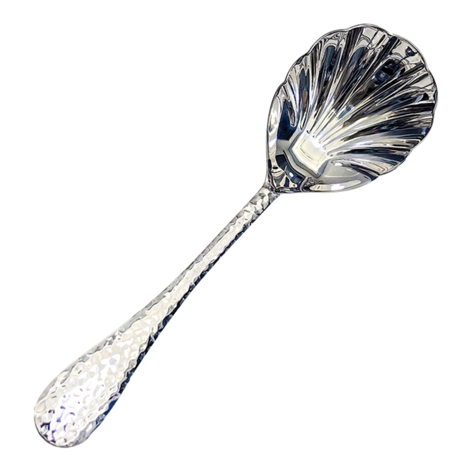 

Serving Spoon Shell Shape Public Spoon for Home and Commercial Celebrations срібний