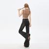 Spring new heavy industry hot diamond slightly pulled jeans women's small high waist elastic thin versatile bell pants