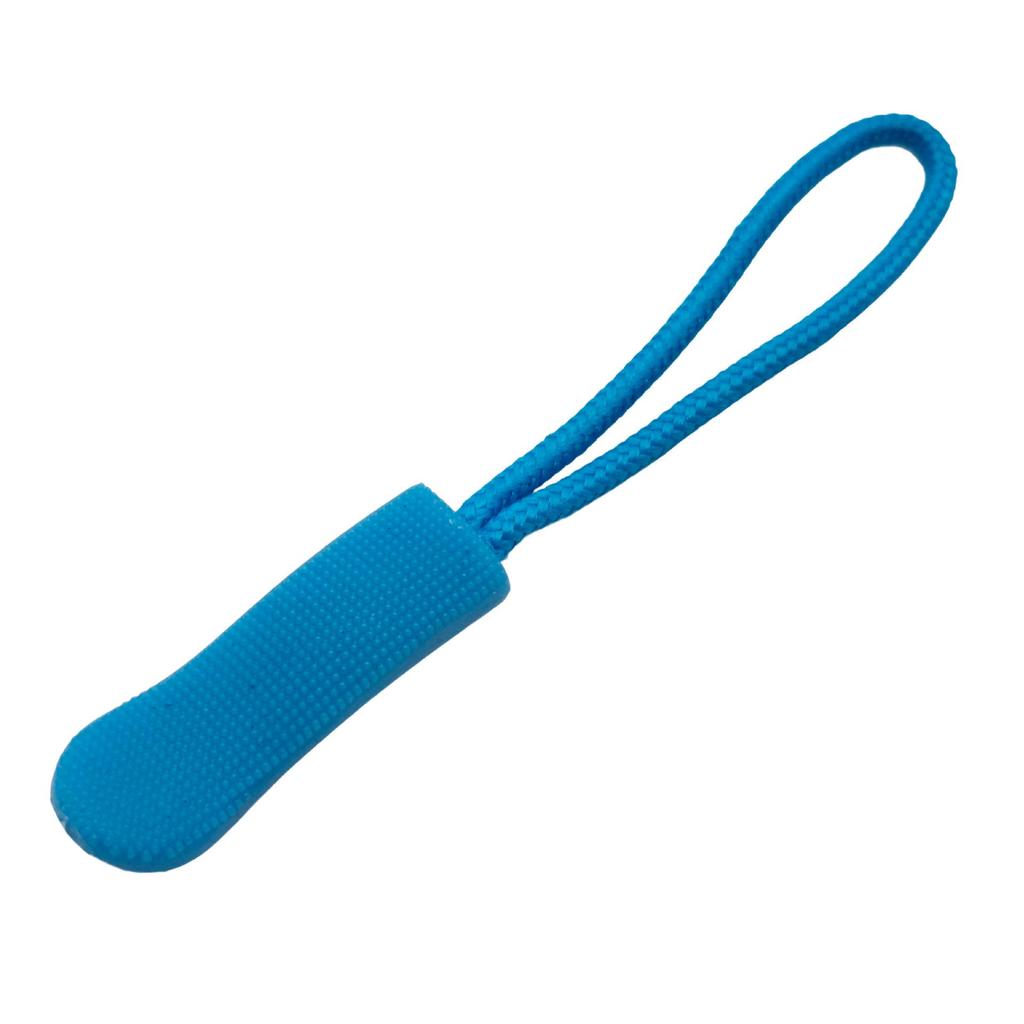 Colored PVC Zipper Pull Rope with Removable Drawstring and Rubber Pull Tab for Bags and Luggage