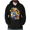 Vintage Retro Mega Man Video Game Characters Hoodie Hooded Sweatshirt Men Women
