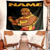 Personalized Hulk Hogan Background Tapestry,Custom Name Birthday Party,Multifunctional Wall Decoration for Home Decor,Various Occasions