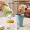 2-in-1 Eiswürfelbereiter & Trinkbecher Auslaufsichere Eiswürfelkessel Eiswürfel-Wasserflasche Sommer Outdoor