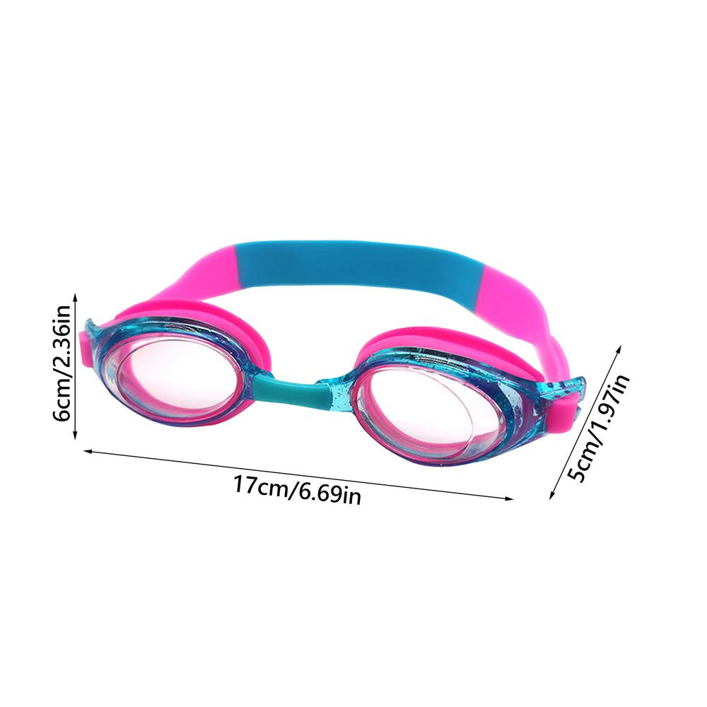 New Waterproof Children's Swimming Goggles Cartoon Heart Shape UV Fogging Proof Swim Training Glasses For Children Kids Gifts
