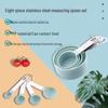 8-Piece Stainless Steel Measuring Cup & Spoon Set with Scale