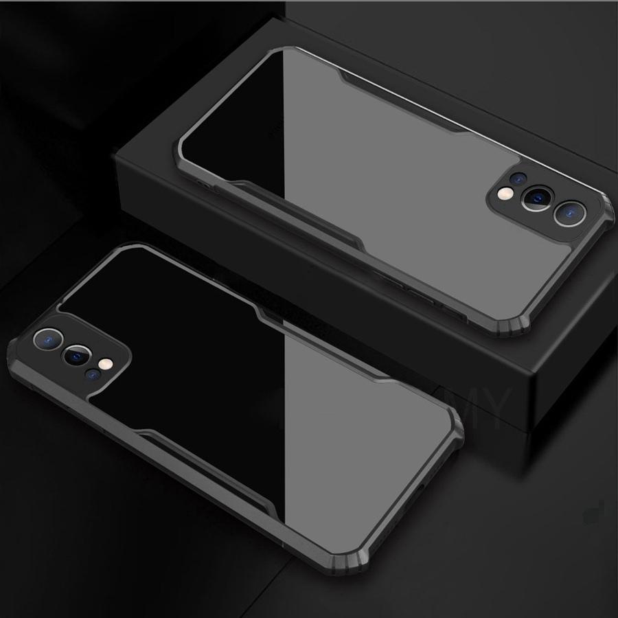 Acrylic Shockproof Armor Silicone Case For Vivo V23 V21 Y21 Y53S Y33 Y20 Y11S Y72 5G V27 V29 Y19S Y27 Y18 Y28 Y04 Y29 Y39 Y38 Y21D V60 Lite Back Cover