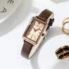 Retro Style Small Square Plate Women'S Watch Light And Small High-End Belt Watch Women'S Quartz Watch