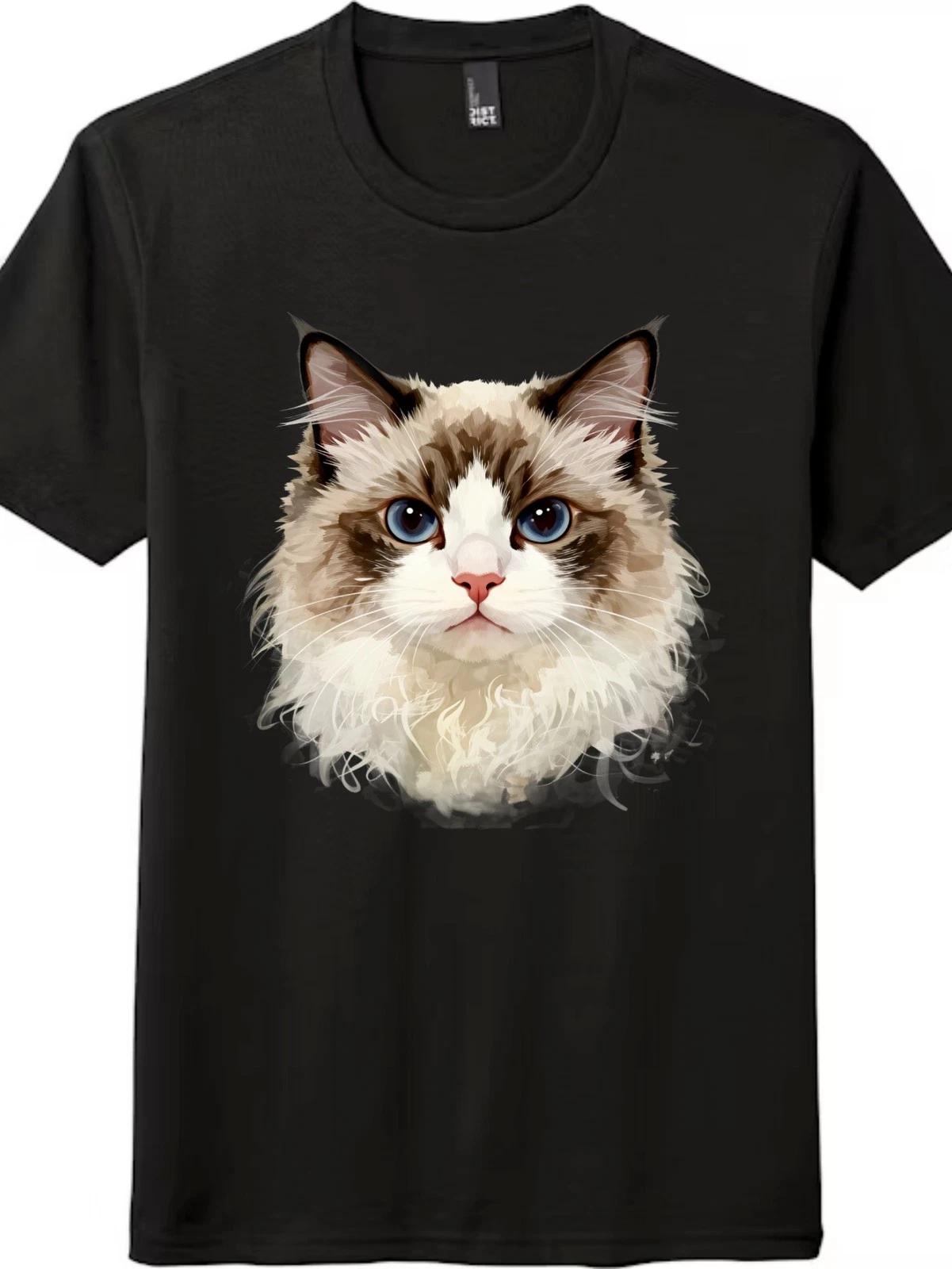 

Ragdoll Cat T-Shirt,Perfect Gift for Cat Lovers,Unisex Cotton Tee,Free Shipping XL