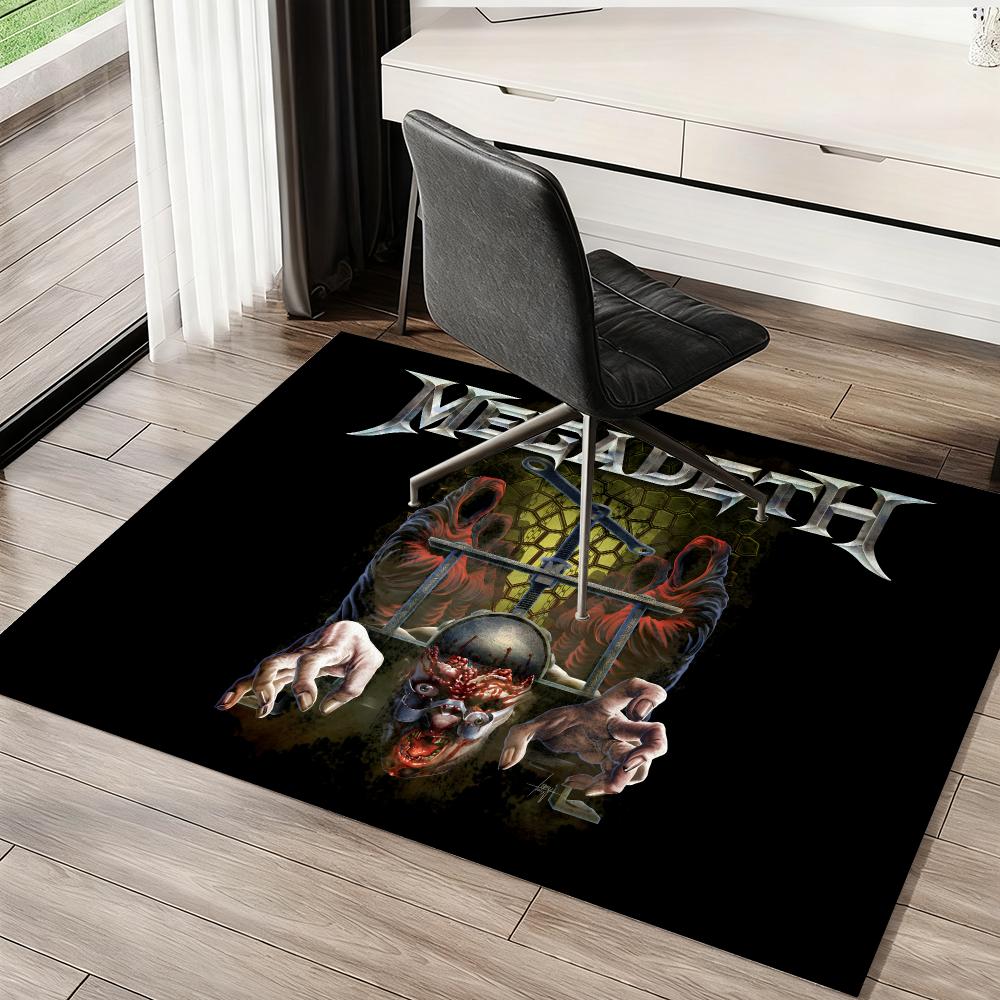Rock Music Floor Mat Soft Thickened Absorbent Non-Slip Bedroom Living Room Door Mat Home Decor Flannel Rugs