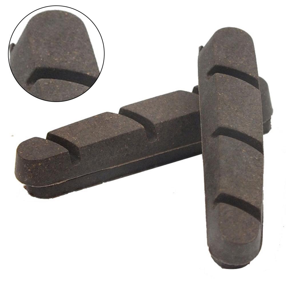 1 Pair Bicycle Brake Pads 2 Pieces Black Road Bike Rubber
