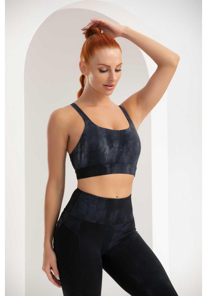 Tie-Dye Shockproof Sports Bra: Breathable, Quick-Drying Yoga & Fitness Tank Top