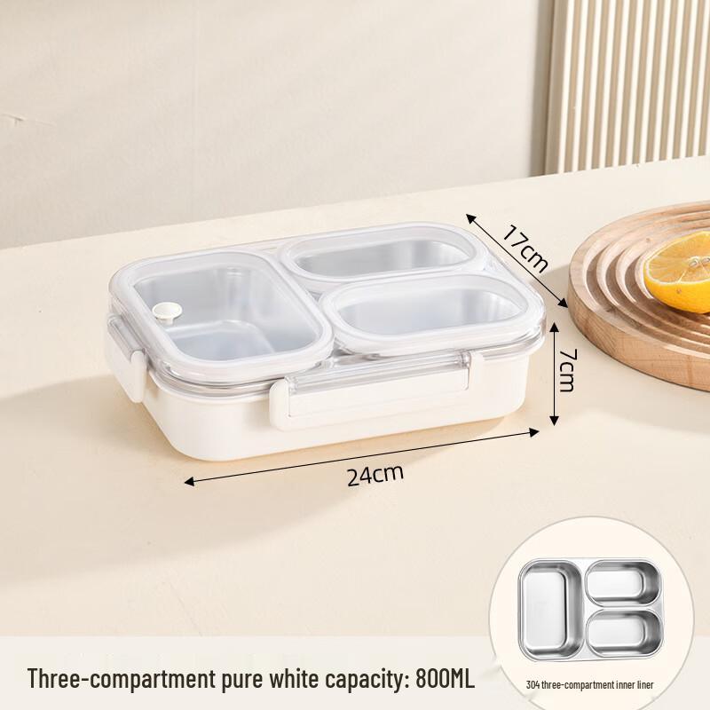 Cream Style 304 Stainless Steel Lunch Box