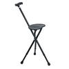 Walking Stick Folding Canes with Light & Seat Adjustable Height for Seniors Alloy Crutch Tripod Cane Chair Magnetic Therapy Stone Heavy Duty