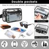 1 Pc Women Transparent Waist Bag Waterproof Clear Fanny Pack Adjustable Strap Casual Crossbody Bag Phone Storage Bags for Travel